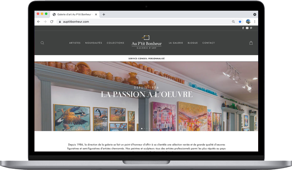 Lancement site web