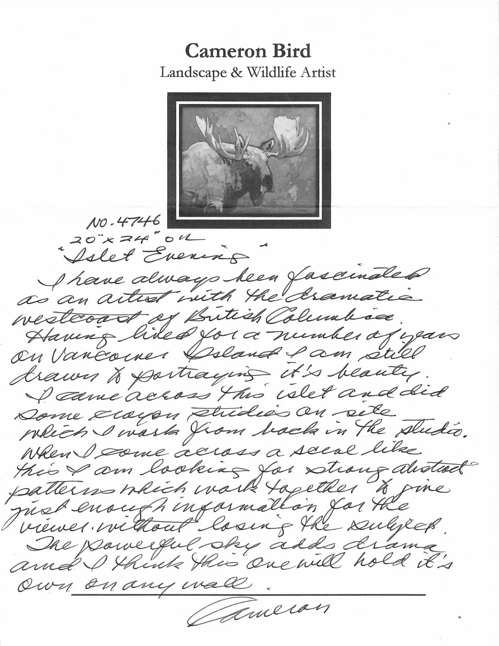 Cameron Bird | Islet Evening