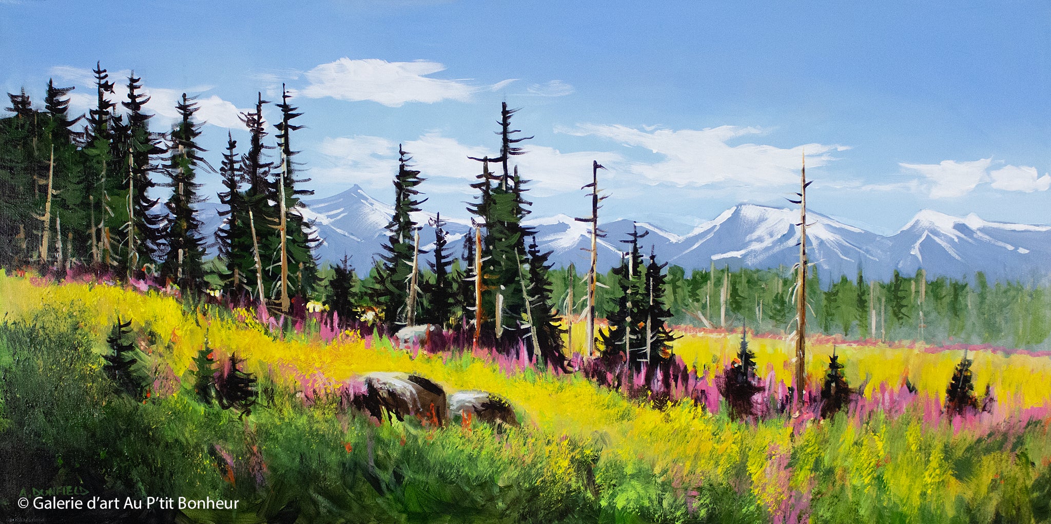 Allan Dunfield, artiste peintre | Oeuvres disponibles  | Galerie d'art Au P'tit Bonheur