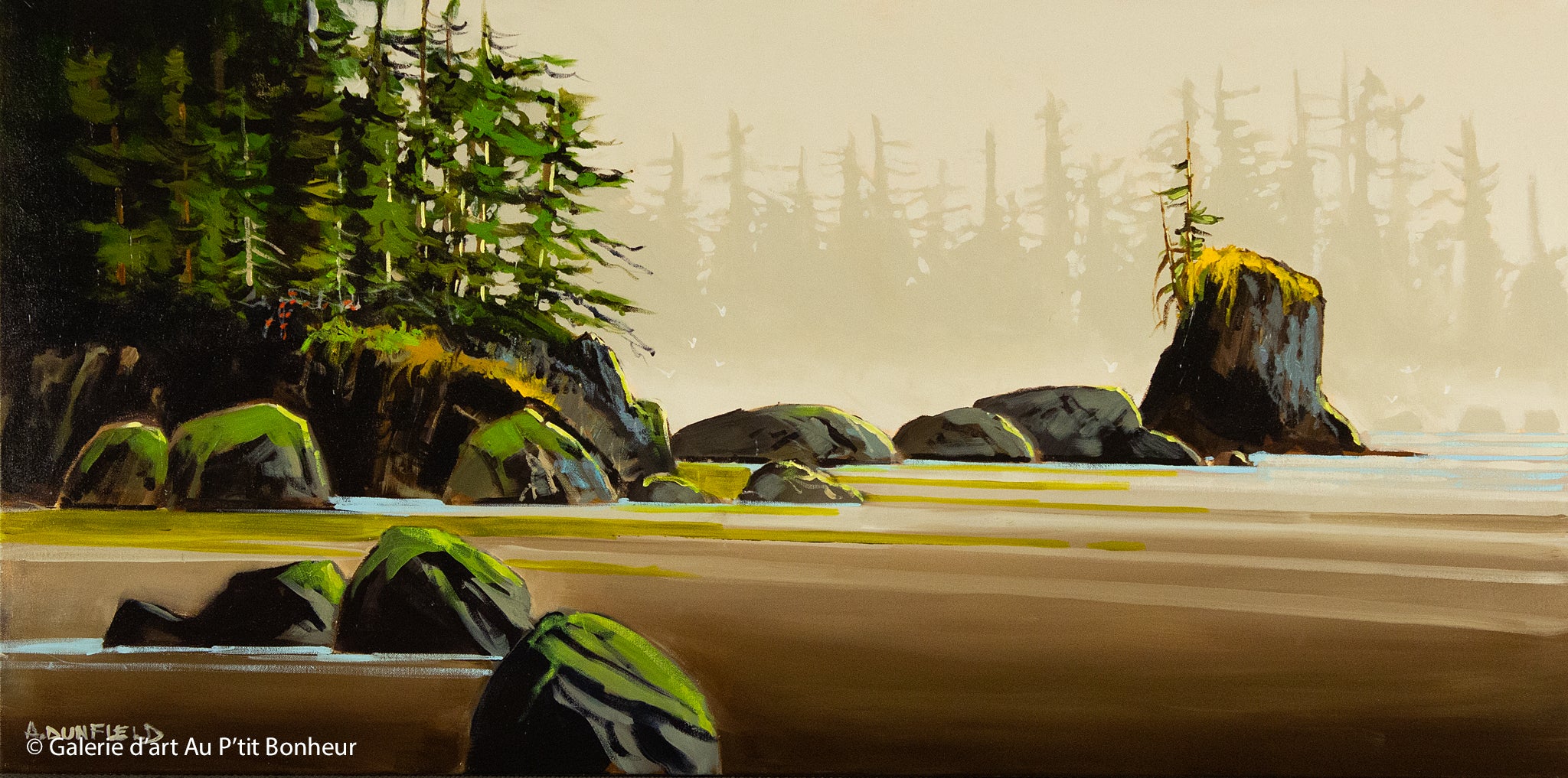 Allan Dunfield, artiste peintre | Oeuvres disponibles  | Galerie d'art Au P'tit Bonheur