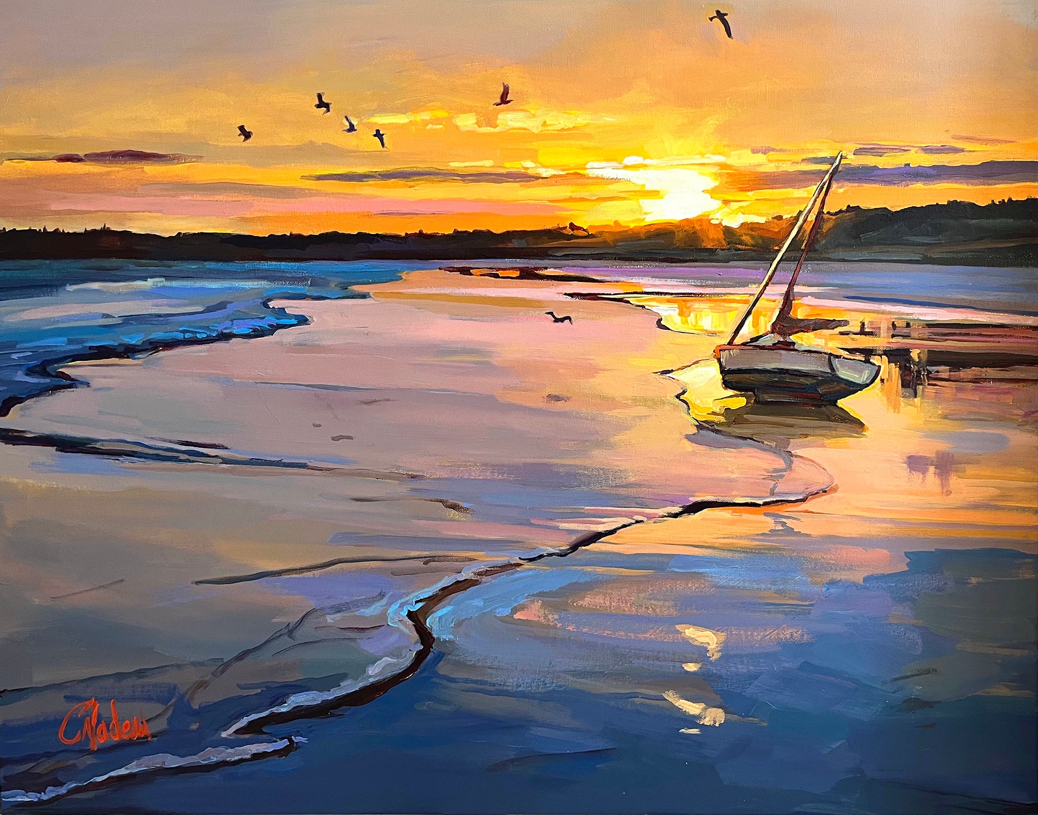 Christine Nadeau, artiste peintre | Oeuvres disponibles  | Galerie d'art Au P'tit Bonheur