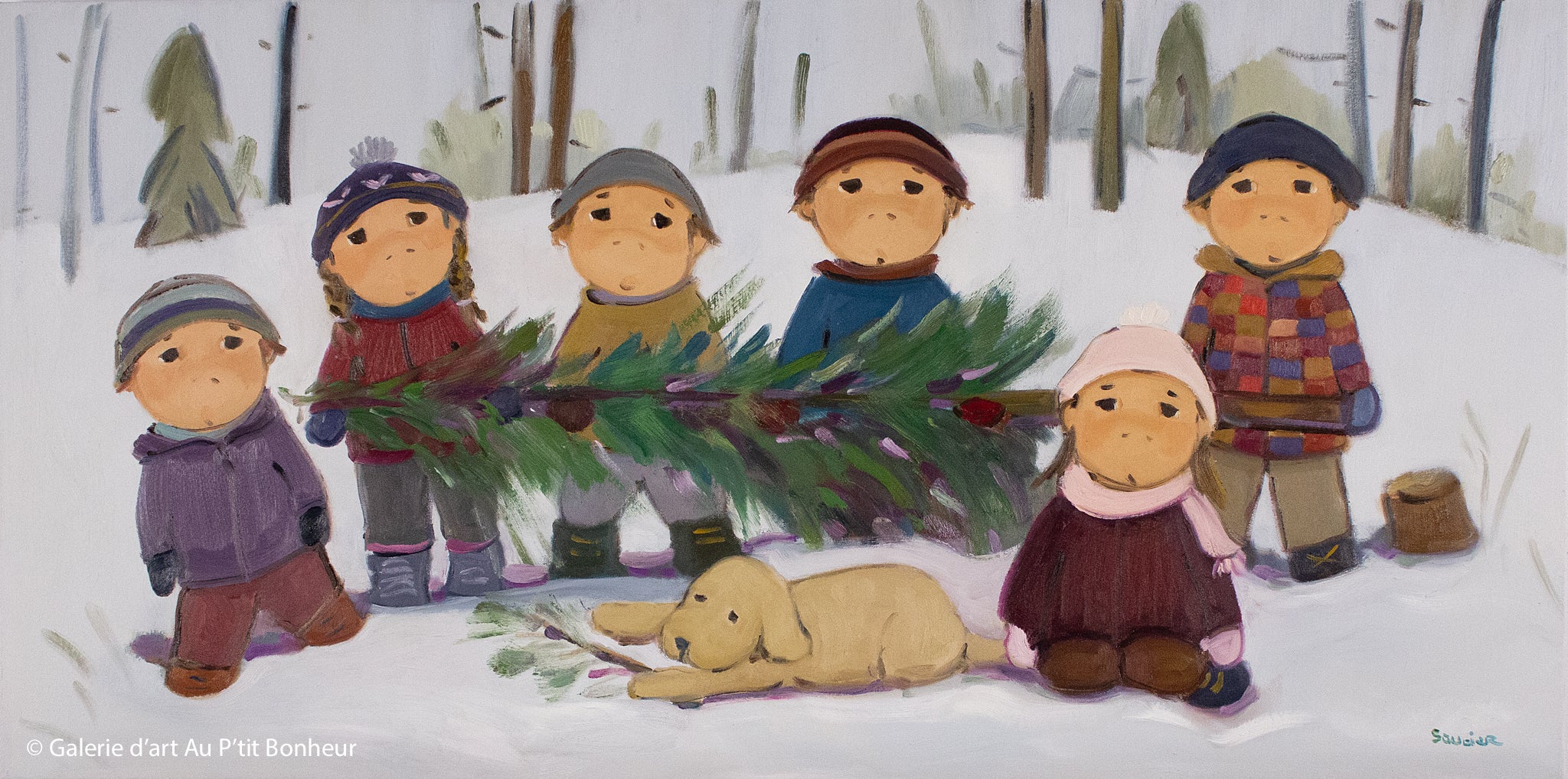 Guylène Saucier | On transporte le sapin ensemble