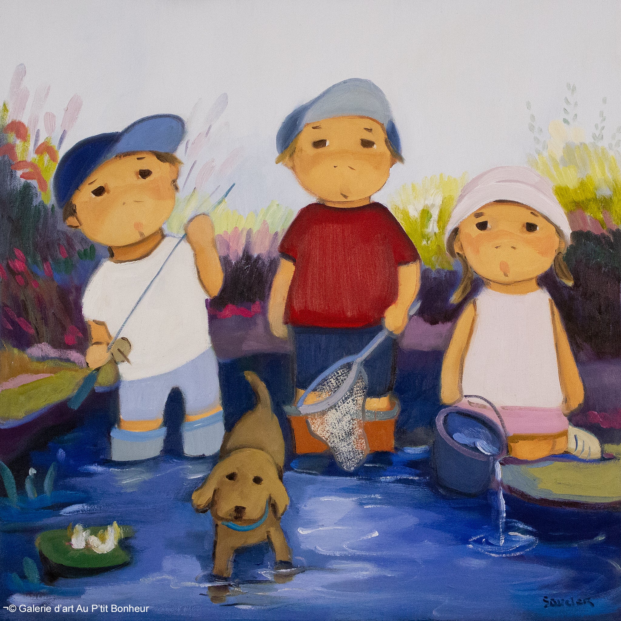 Guylène Saucier | Petite pêche dans l’étang