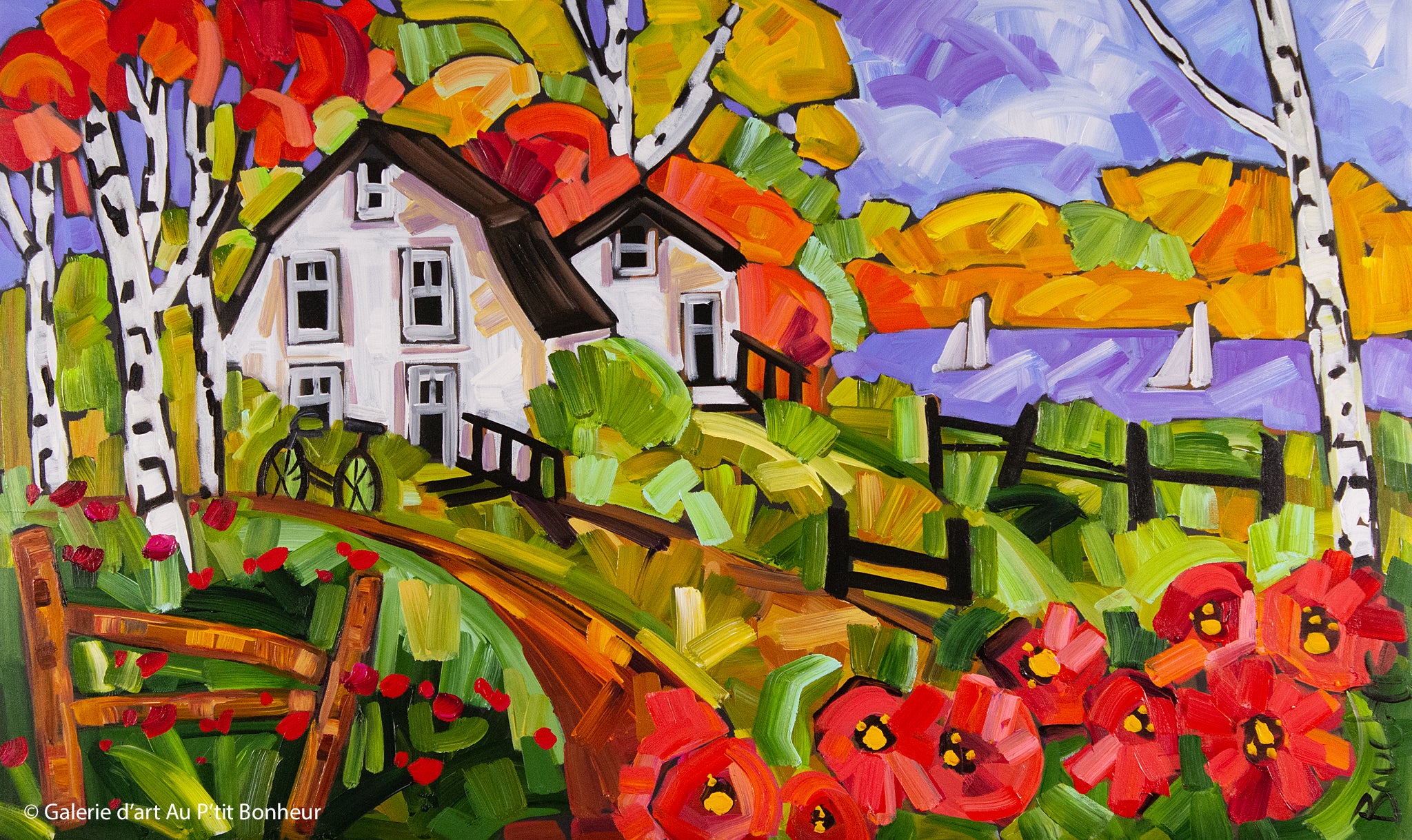 Marie-Claude Boucher, artiste peintre | Oeuvres disponibles  | Galerie d'art Au P'tit Bonheur