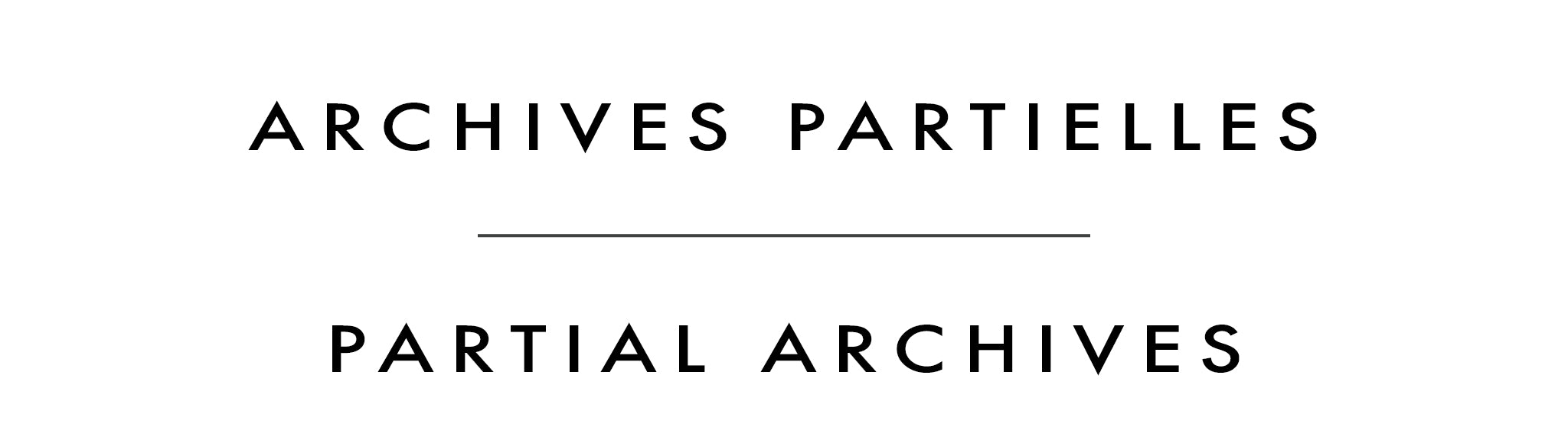 Archives partielles | Partial Archives | Shelley Mitchell